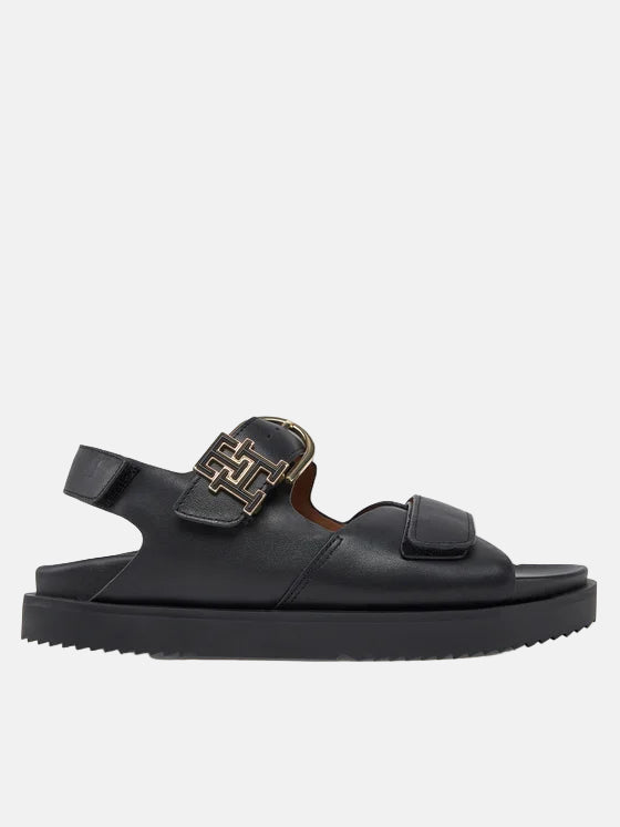 Tommy Hilfiger crne ženske sandale s remenčićima-[SKU]