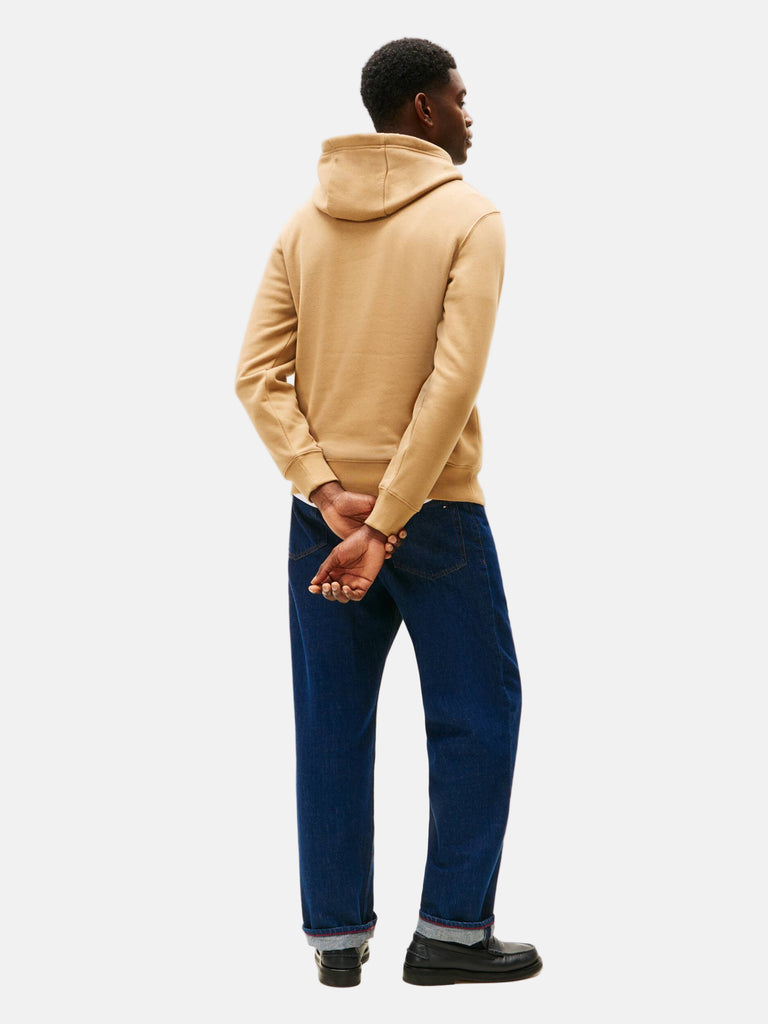 Tommy Hilfiger smeđa muška dukserica s kapuljačom-[SKU]