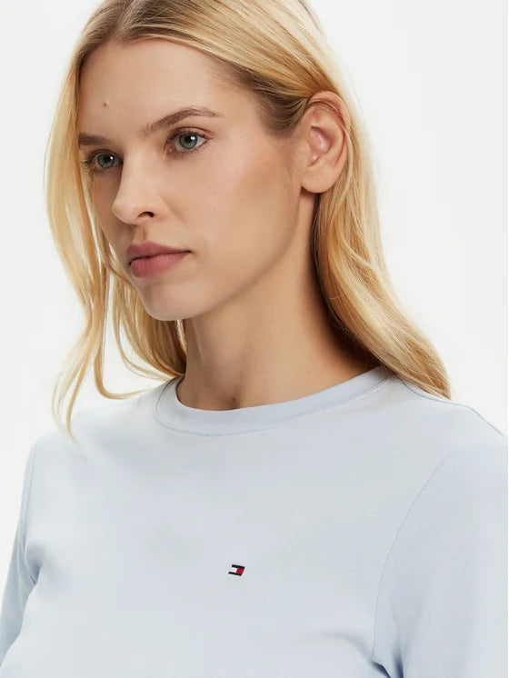 Tommy Hilfiger plava ženska majica s kratkim rukavima-[SKU]