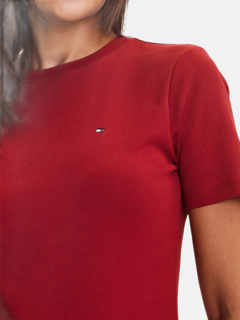 Tommy Hilfiger bordo ženska majica sa kratkim rukavima-[SKU]