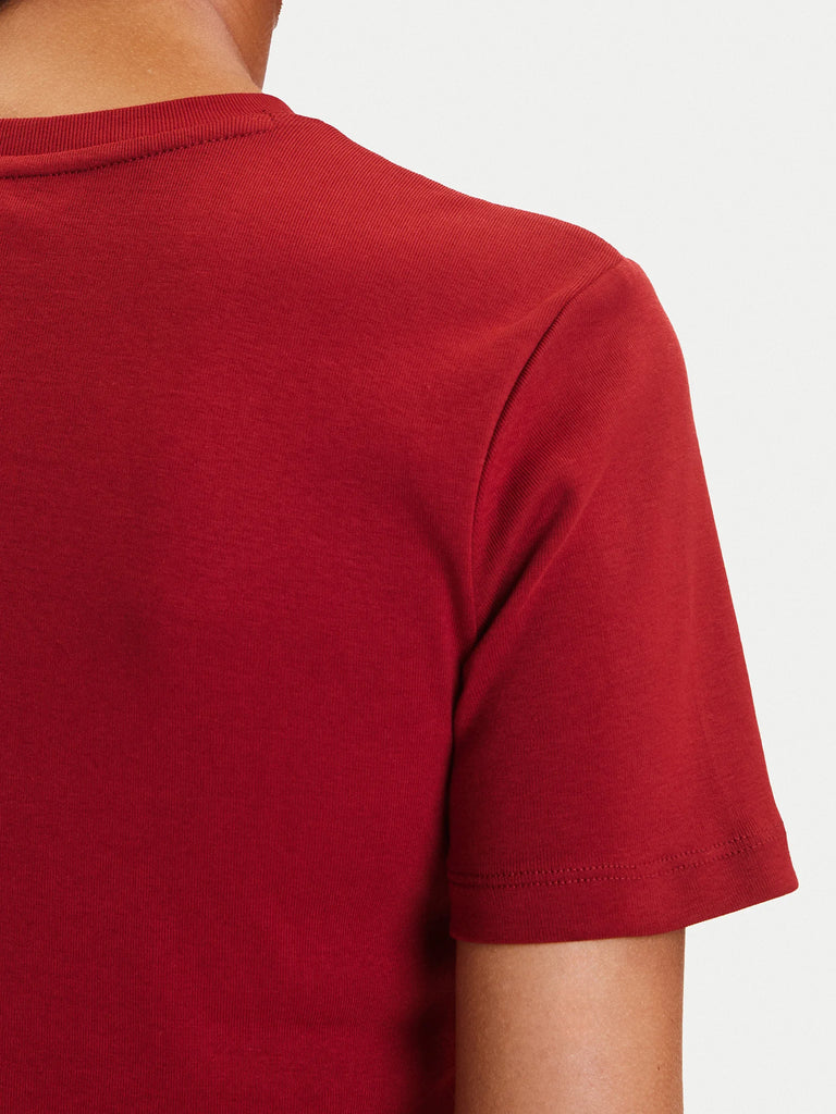 Tommy Hilfiger bordo ženska majica sa kratkim rukavima-[SKU]