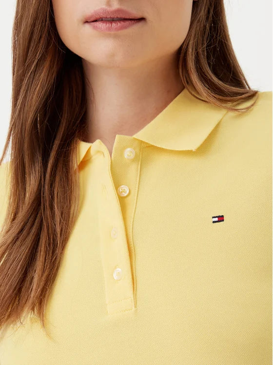 Tommy Hilfiger žuta ženska majica s kratkim rukavima-[SKU]
