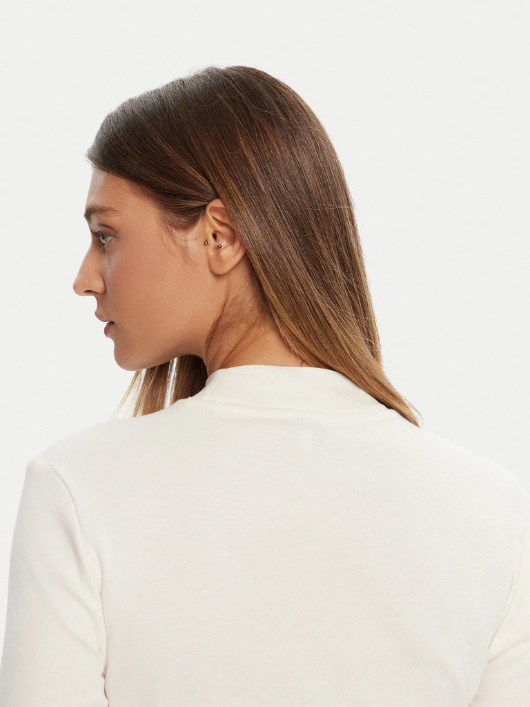 Tommy Hilfiger bijela ženska majica s dugim rukavima-[SKU]