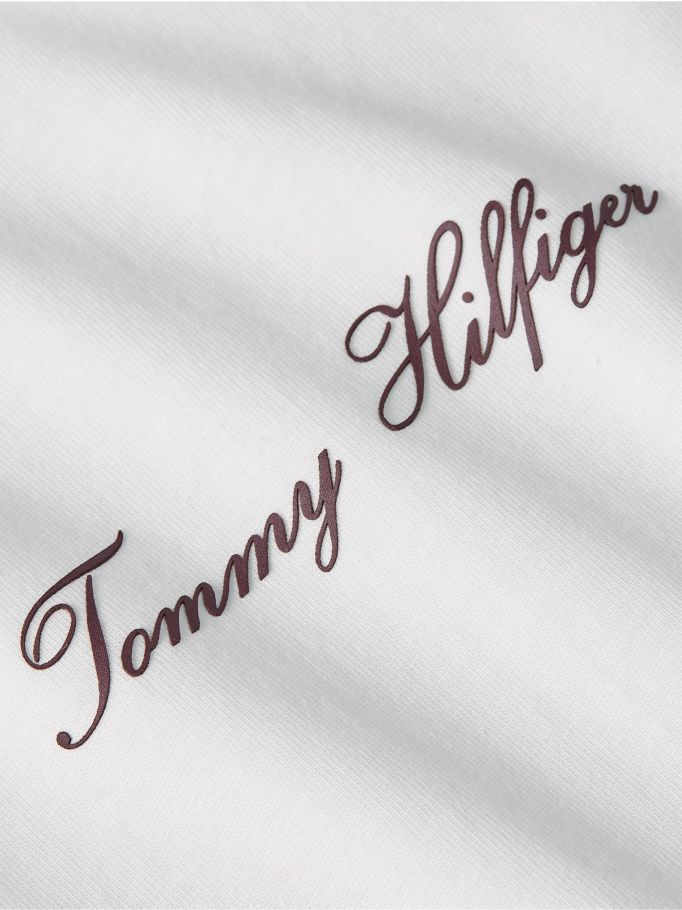 Tommy Hilfiger bijela ženska majica s elegantnim detaljima-[SKU]