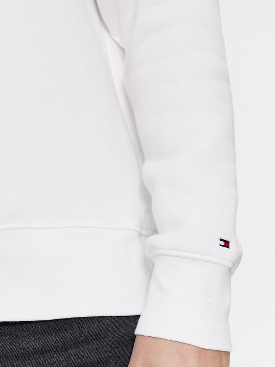Tommy Hilfiger bijela muška dukserica s kapuljačom-[SKU]