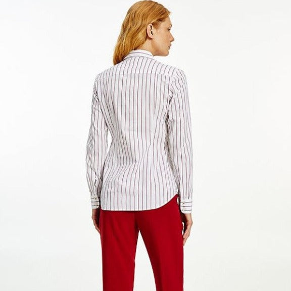 Tommy Hilfiger bijela prugasta ženska košulja-[SKU]