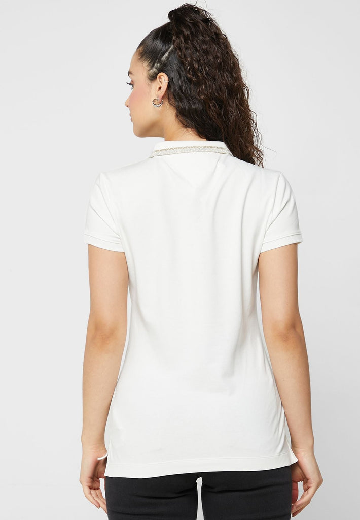 Tommy Hilfiger bijela ženska majica (WW0WW37825-YBL) 2