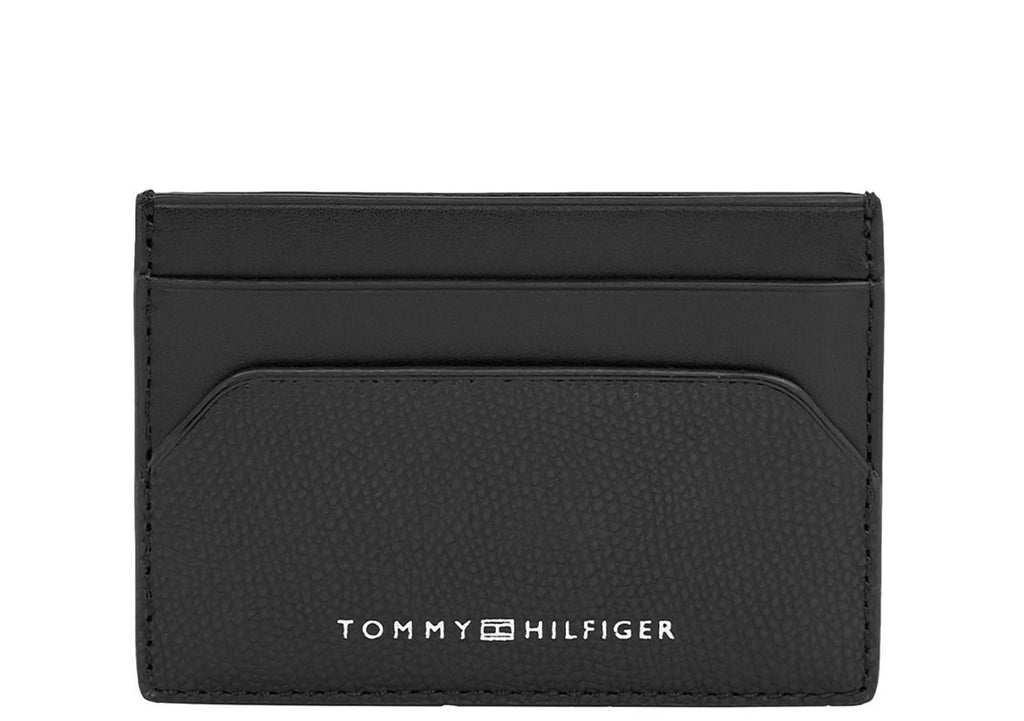 Tommy Hilfiger teksturirani crni muški novčanik za kartice-[SKU]