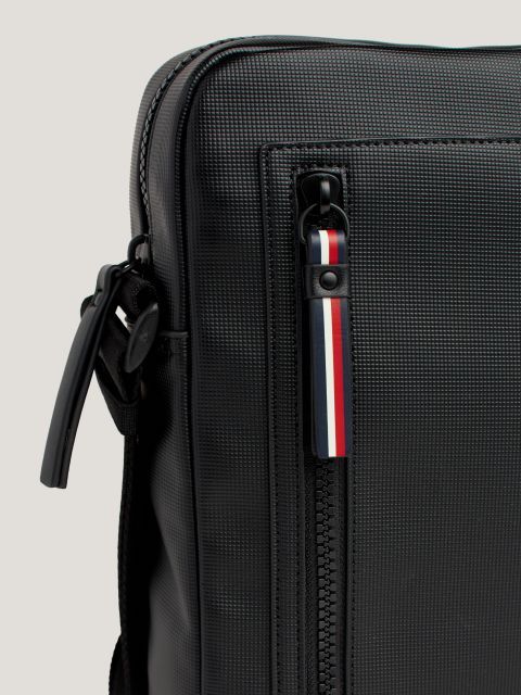 Tommy Hilfiger crna muška torba s prednjim džepom-[SKU]