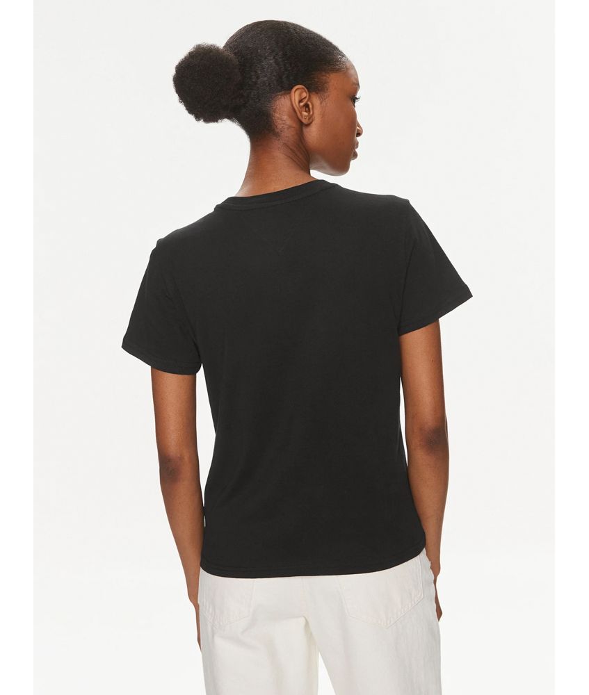 Tommy Hilfiger crna ženska majica s elegantnim detaljem