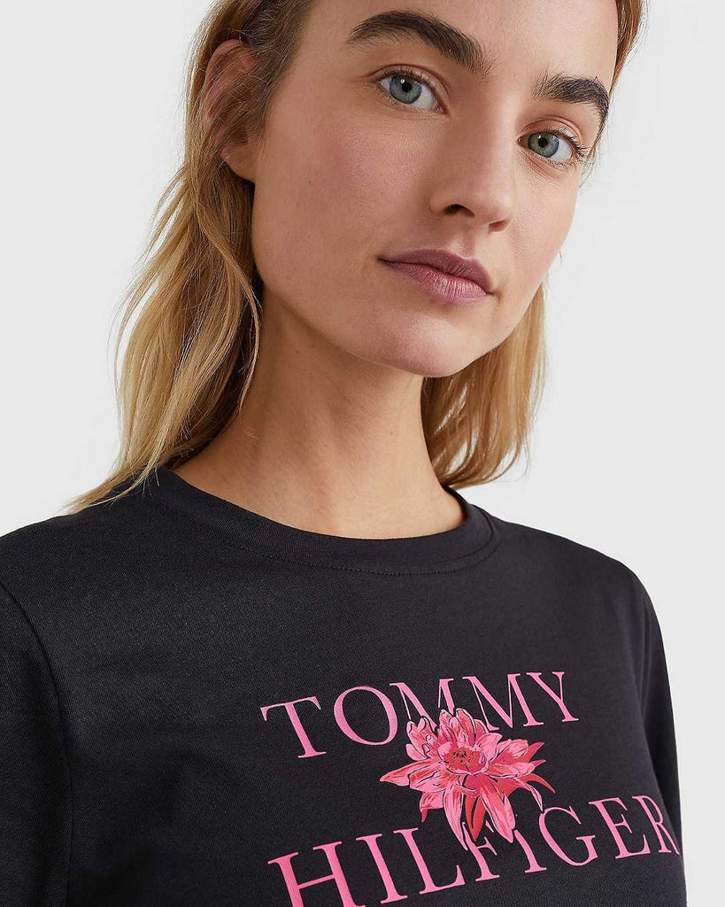Tommy Hilfiger crna ženska majica (WW0WW33524-BDS) 4