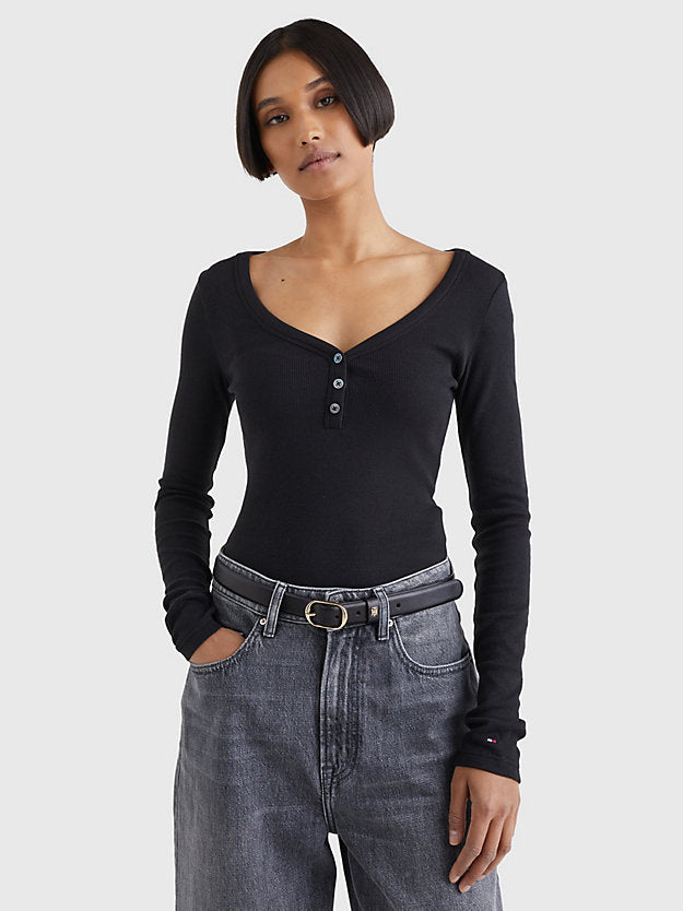 Tommy Hilfiger crna ženska majica (WW0WW36148-BDS) 1