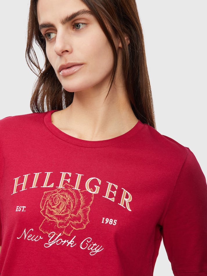 Tommy Hilfiger crvena ženska majica (WW0WW34680-XJV) 3