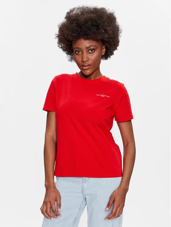 Tommy Hilfiger crvena ženska majica s kratkim rukavima
