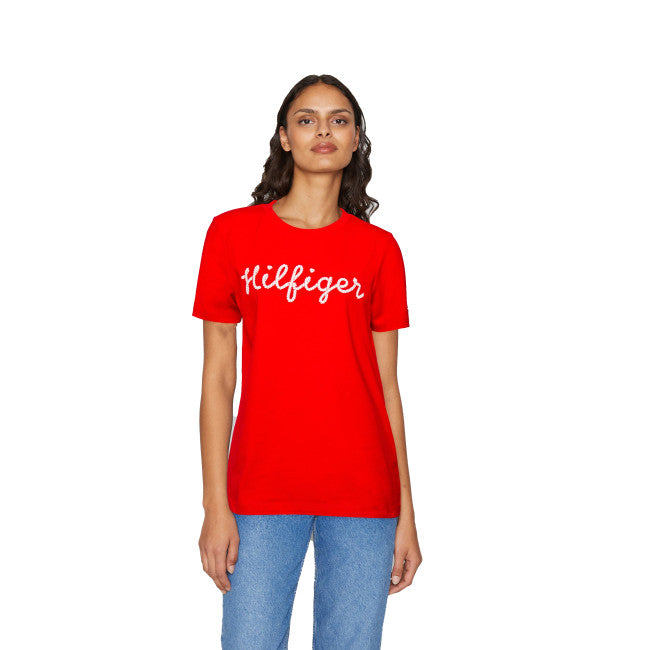Tommy Hilfiger crvena ženska majica (WW0WW37888-SNE) 1