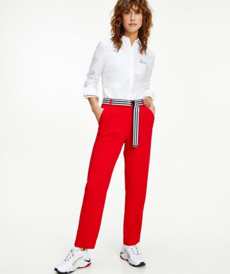 Tommy Hilfiger crvene ženske pantalone (WW0WW30235-XLG) 1