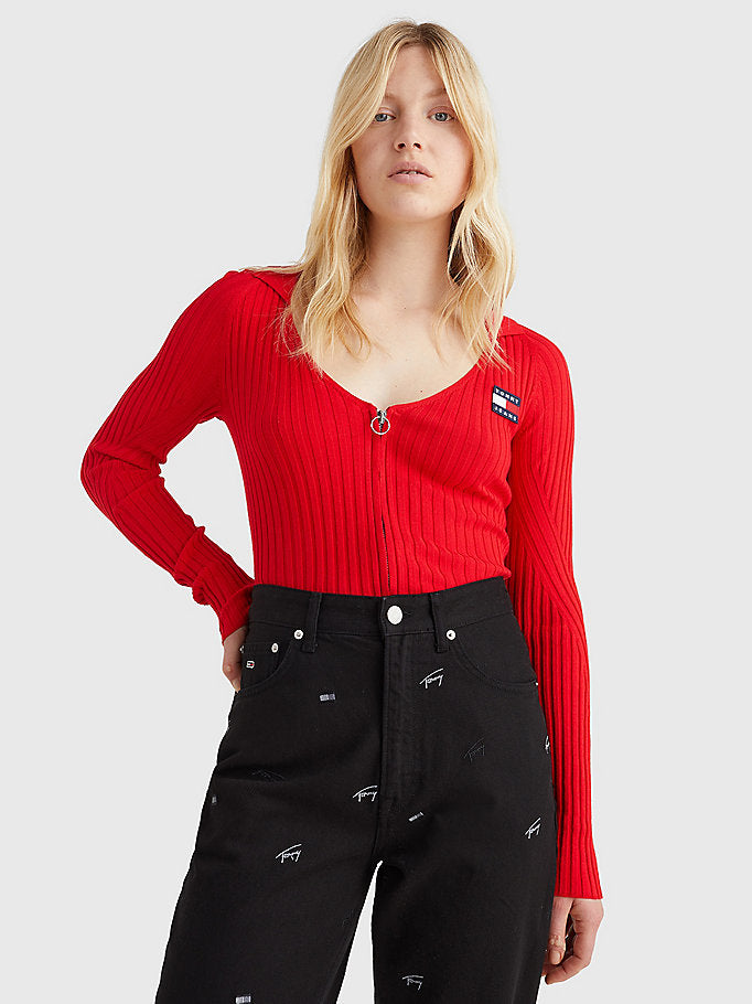 Tommy Hilfiger crveni ženski džemper (DW0DW12942-XNL) 3