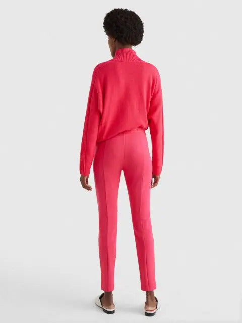 Tommy Hilfiger pink ženske pantalone uskog kroja sa šavom sprijeda