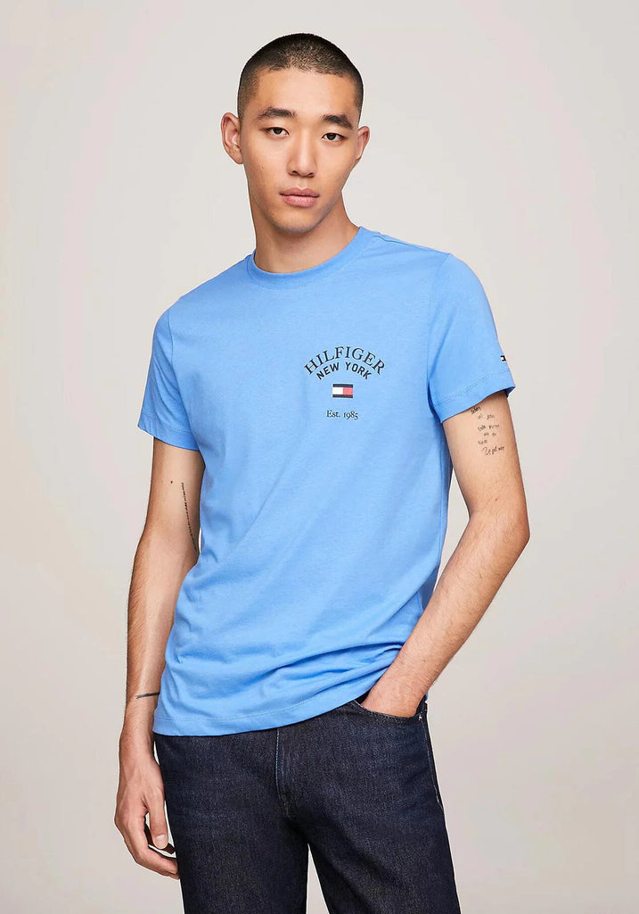 Tommy Hilfiger plava muška majica s okruglim izrezom