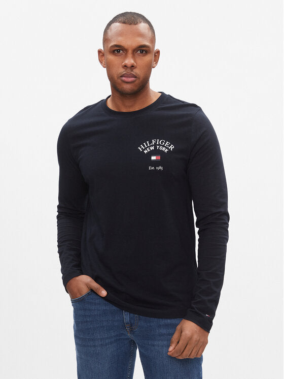 Tommy Hilfiger plava muška majica dugih rukava-[SKU]