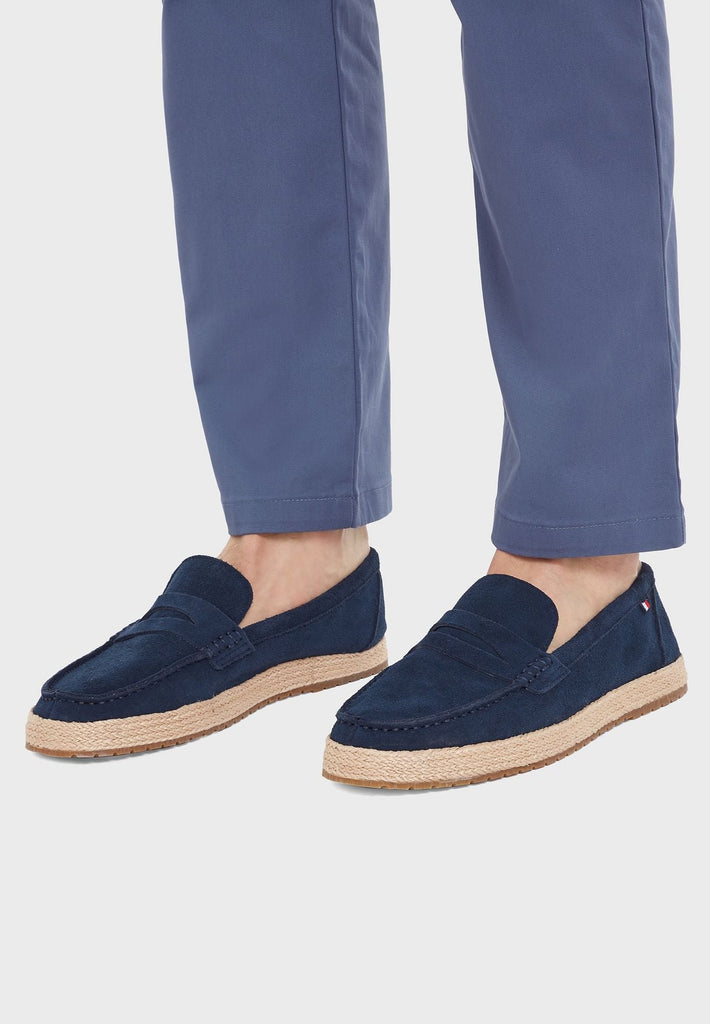 Tommy Hilfiger plave muške espadrile sa pletenim dnom