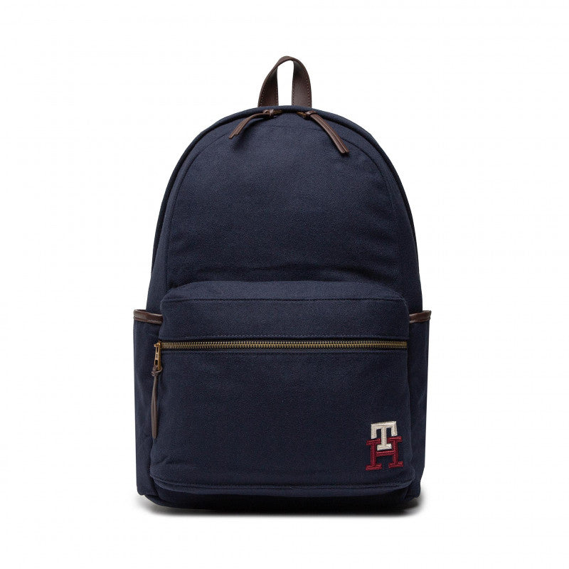 Tommy Hilfiger plavi muški ruksak sa smeđim detaljima-[SKU]