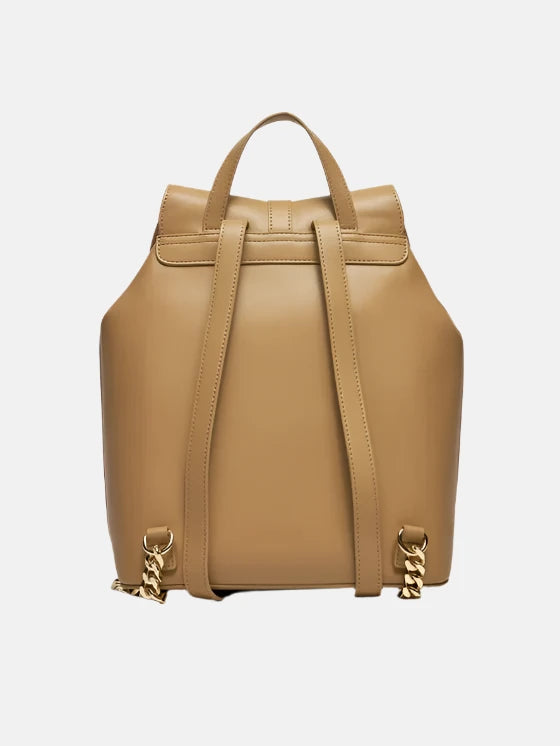 Tommy Hilfiger smeđi ženski ruksak s elegantnim zatvaračem-[SKU]