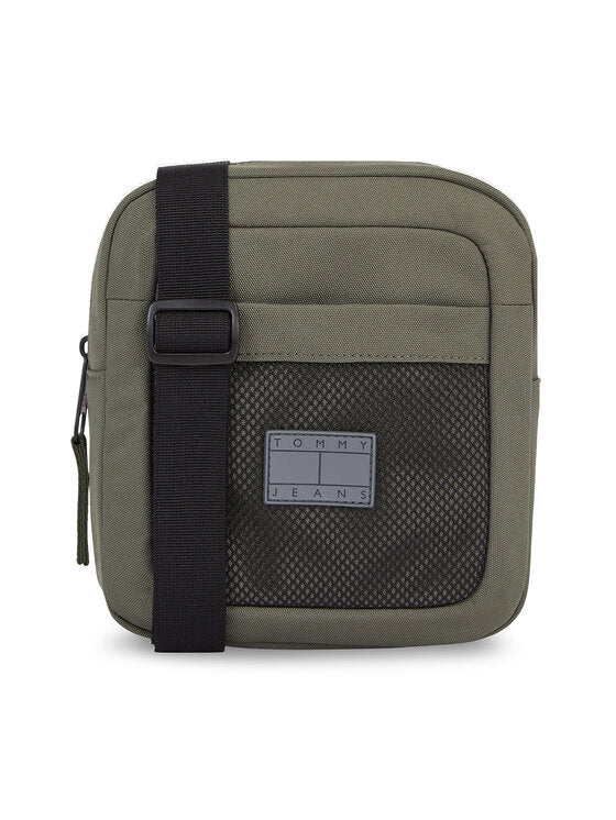 Tommy Hilfiger zelena muška torba sa crnim remenom-[SKU]