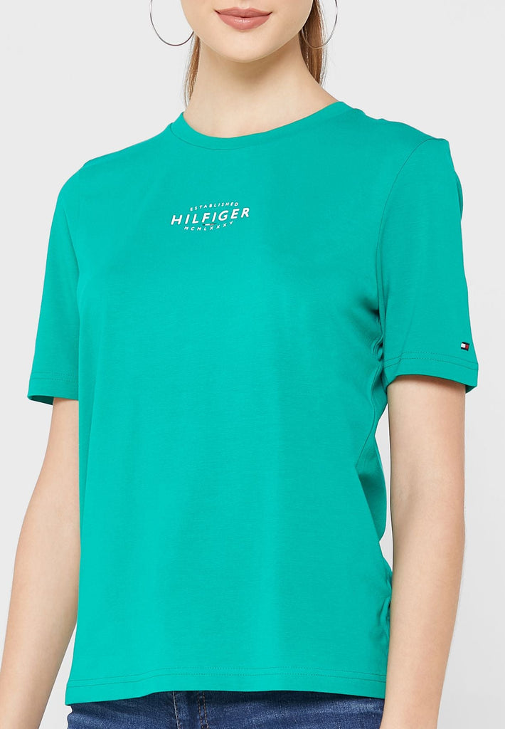 Tommy Hilfiger zelena ženska majica (WW0WW35990-MS3) 3