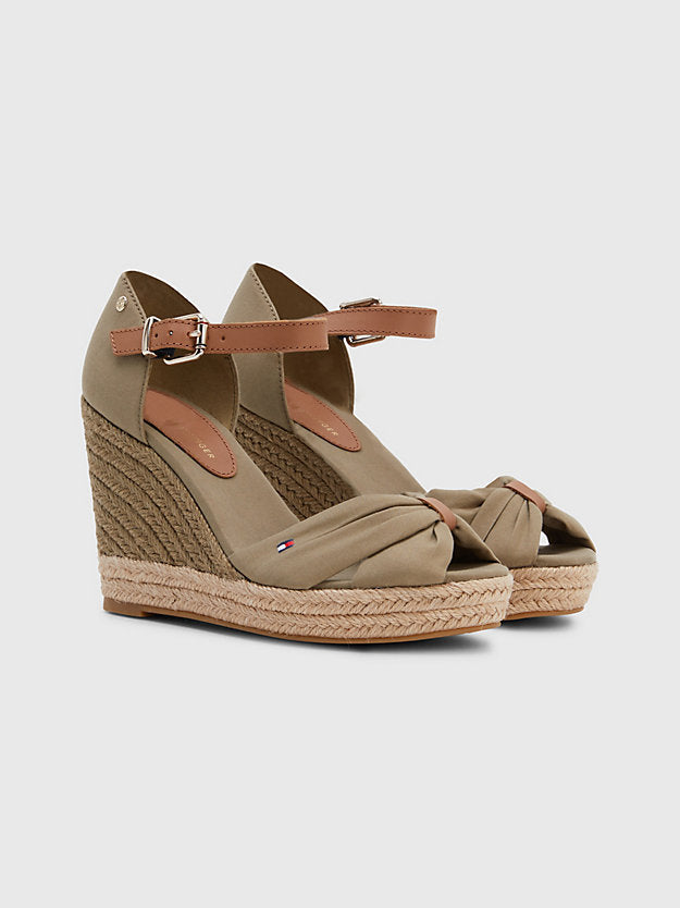 Tommy Hilfiger zelene ženske espadrile sa platformom-[SKU]