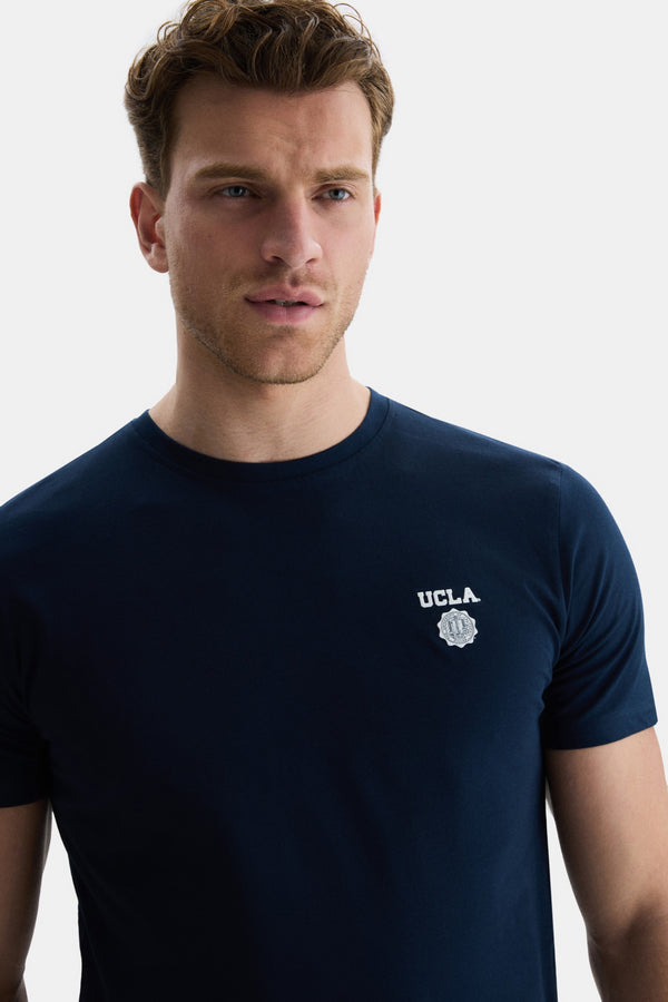 UCLA teget plava muška majica kratkih rukava s malim UCLA grbom na grudima