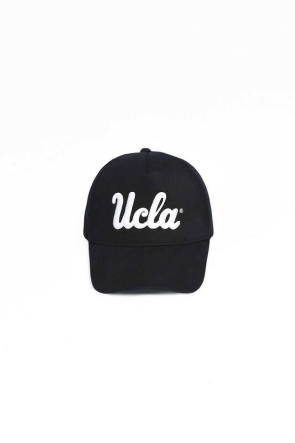 UCLA crna unisex kapa s bijelim UCLA natpisom