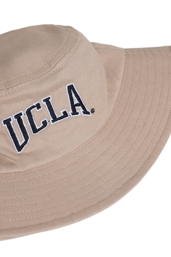 UCLA bež unisex šešir bucket s tamno plavim UCLA natpisom