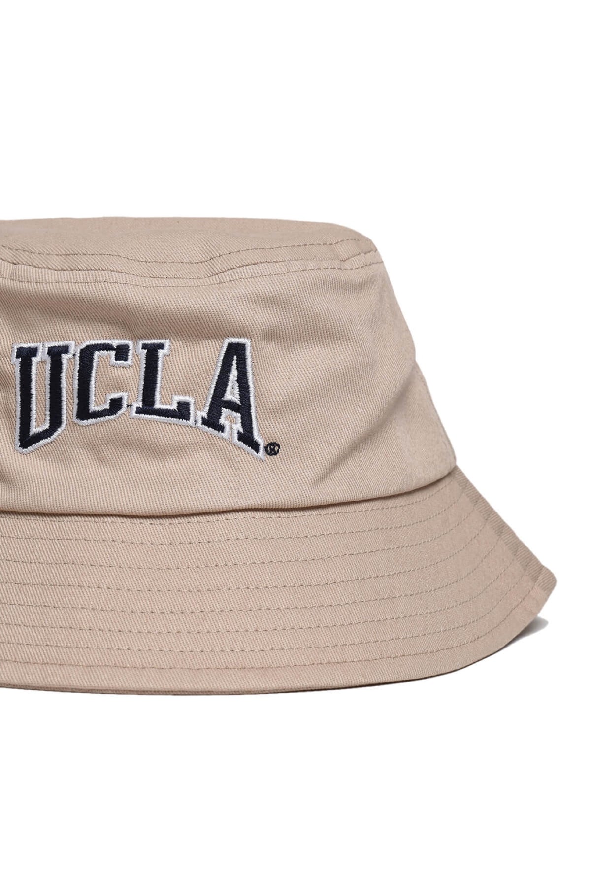 UCLA bež unisex šešir bucket s tamno plavim UCLA natpisom