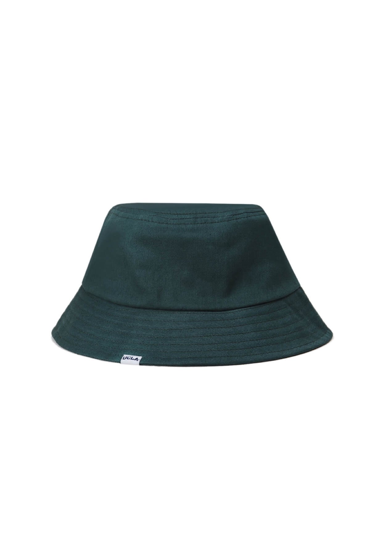 UCLA tamnozelena unisex šešir bucket s bijelim UCLA natpisom