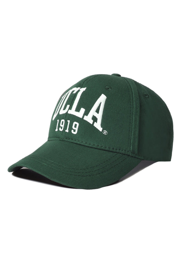 UCLA tamnozelena unisex kapa s bijelim UCLA 1919 natpisom