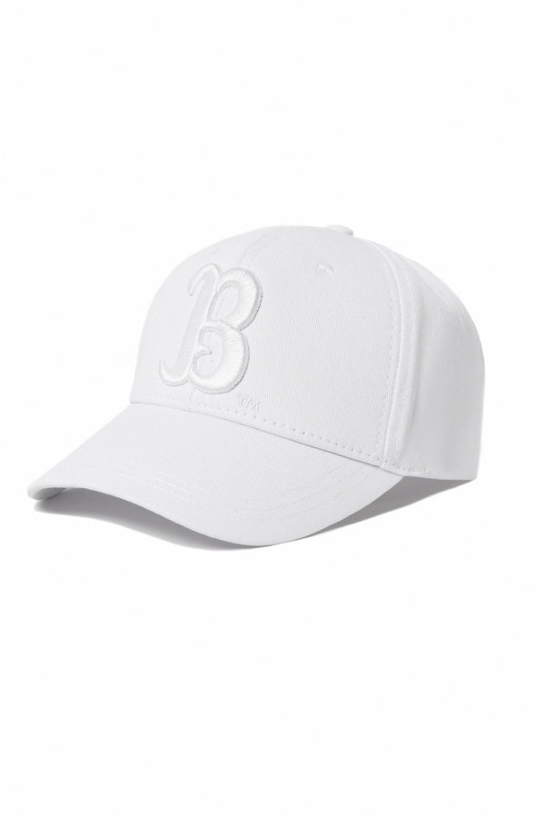 UCLA bijela unisex kapa s tonskim vezenim B logom