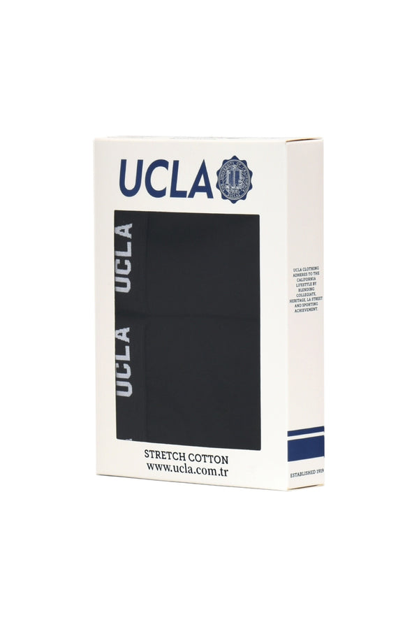 UCLA crni muški donji veš bokserice s UCLA natpisom na pojasu