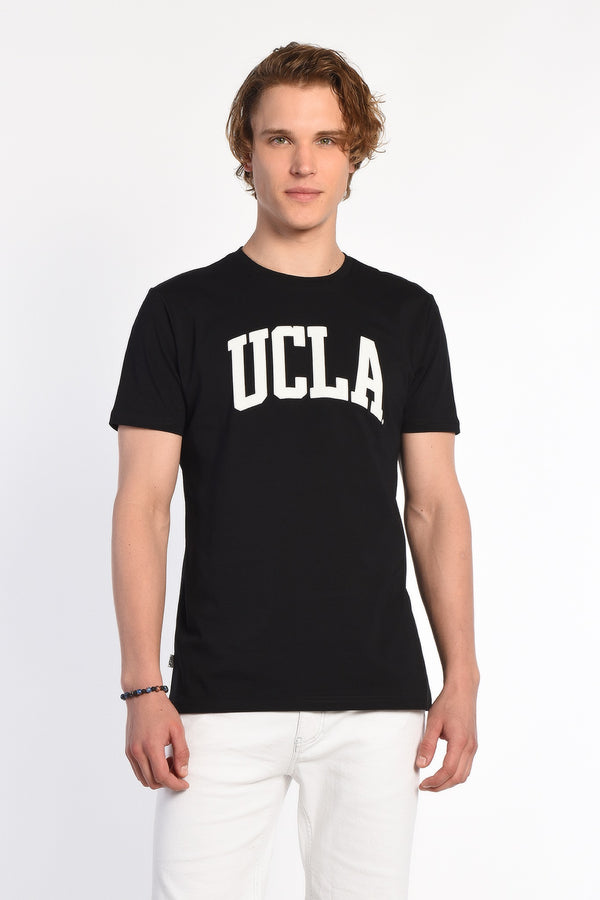 UCLA crna muška majica kratkih rukava s bijelim UCLA natpisom