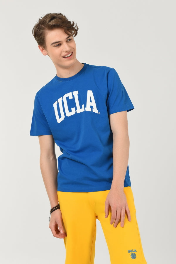 UCLA plava muška majica kratkih rukava s velikim bijelim UCLA natpisom