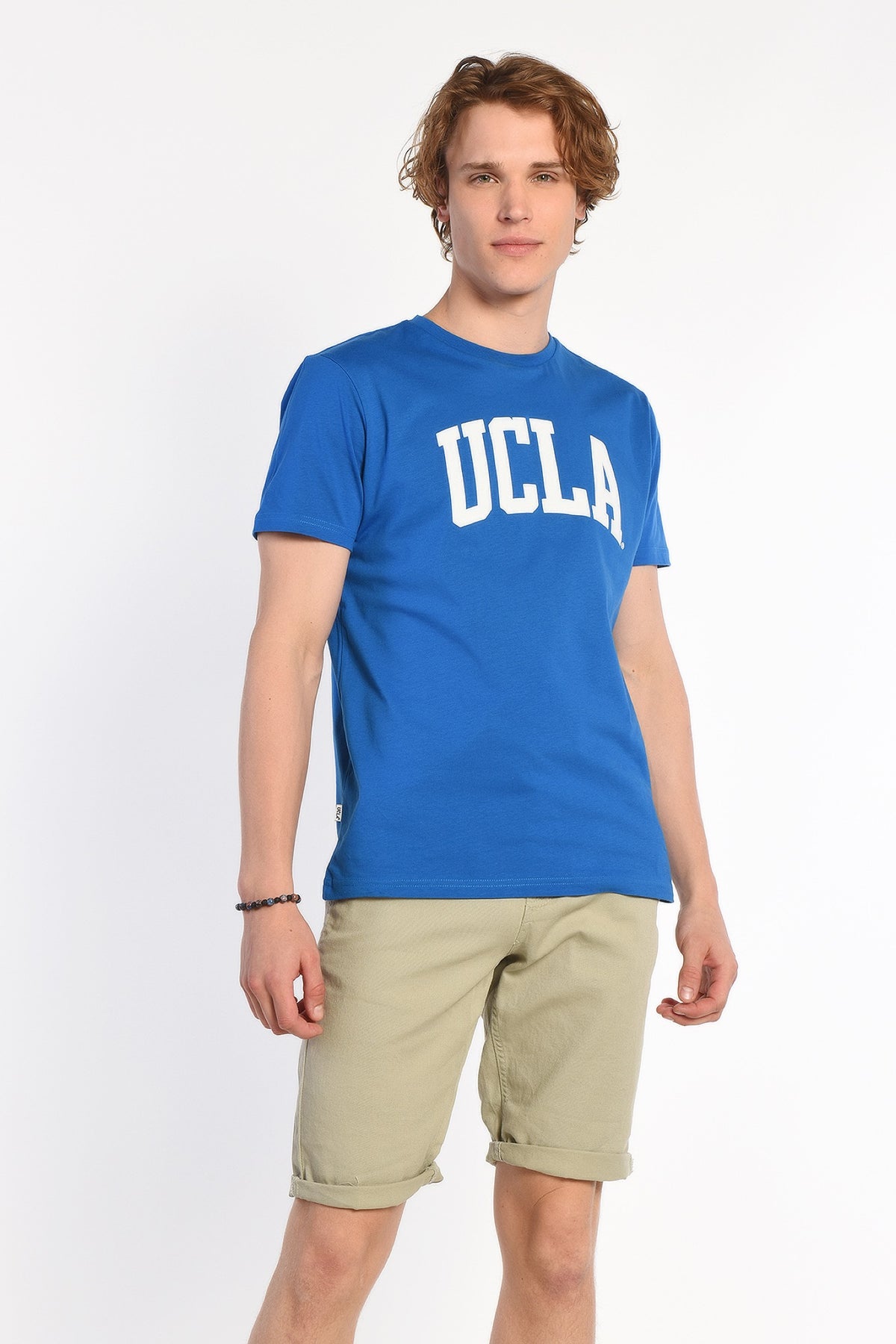 UCLA plava muška majica kratkih rukava s velikim bijelim UCLA natpisom