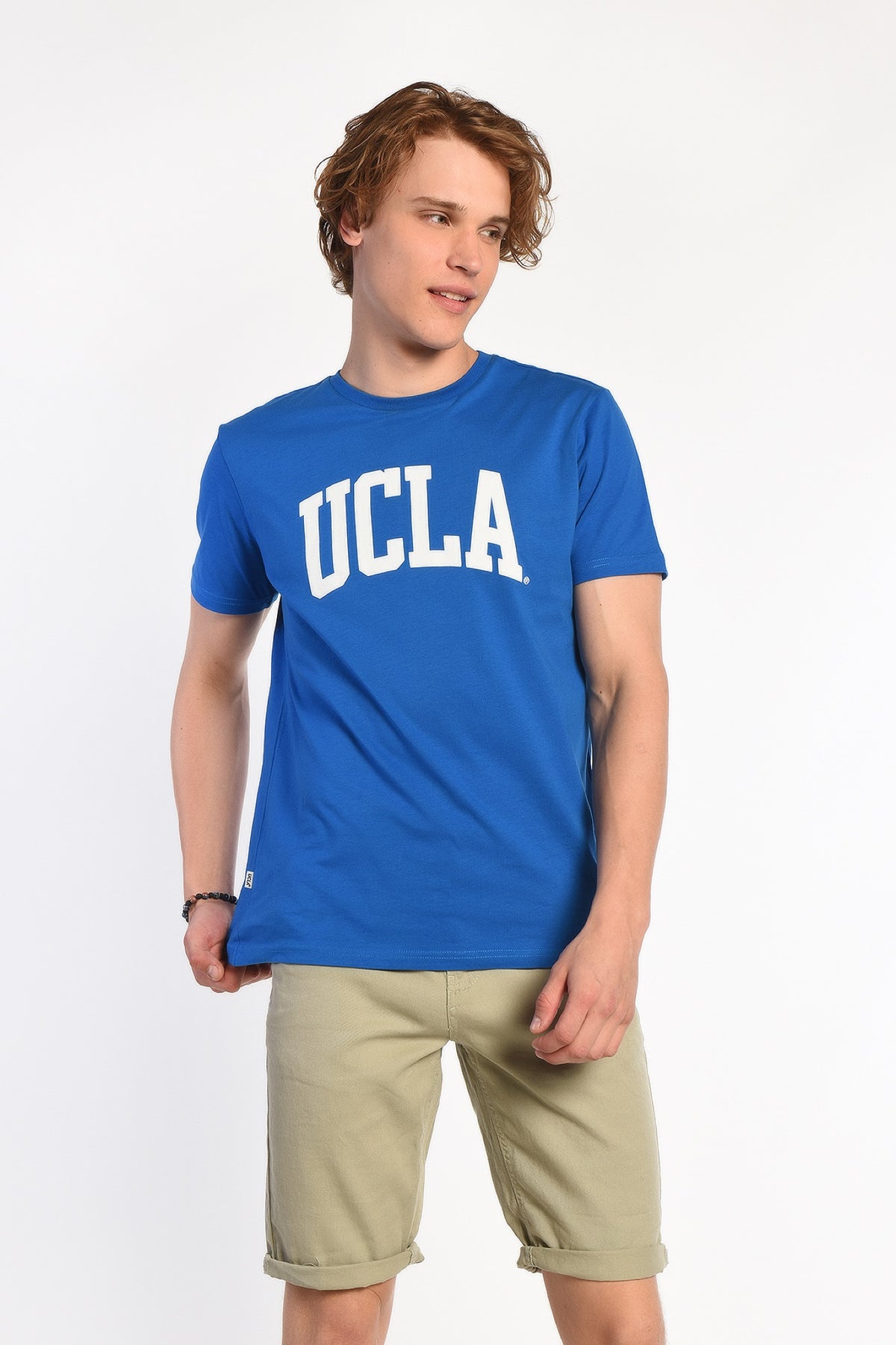 UCLA plava muška majica kratkih rukava s velikim bijelim UCLA natpisom