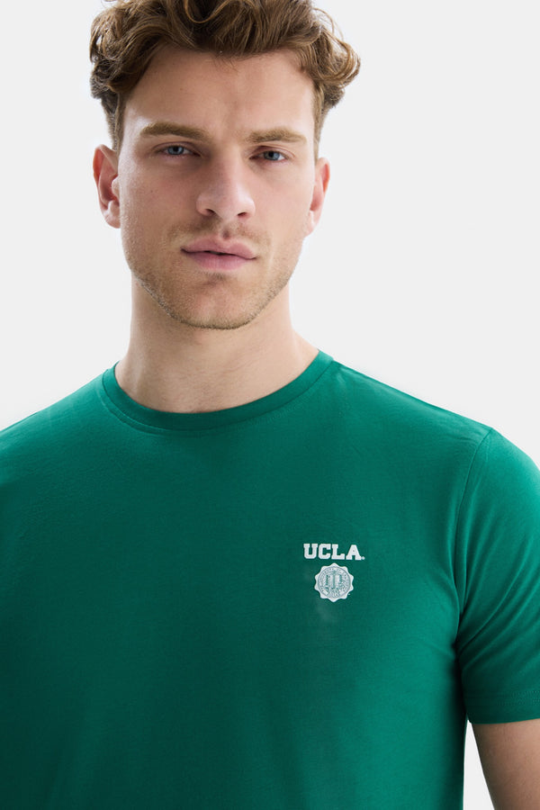 UCLA zelena muška majica kratkih rukava s malim UCLA grbom na grudima