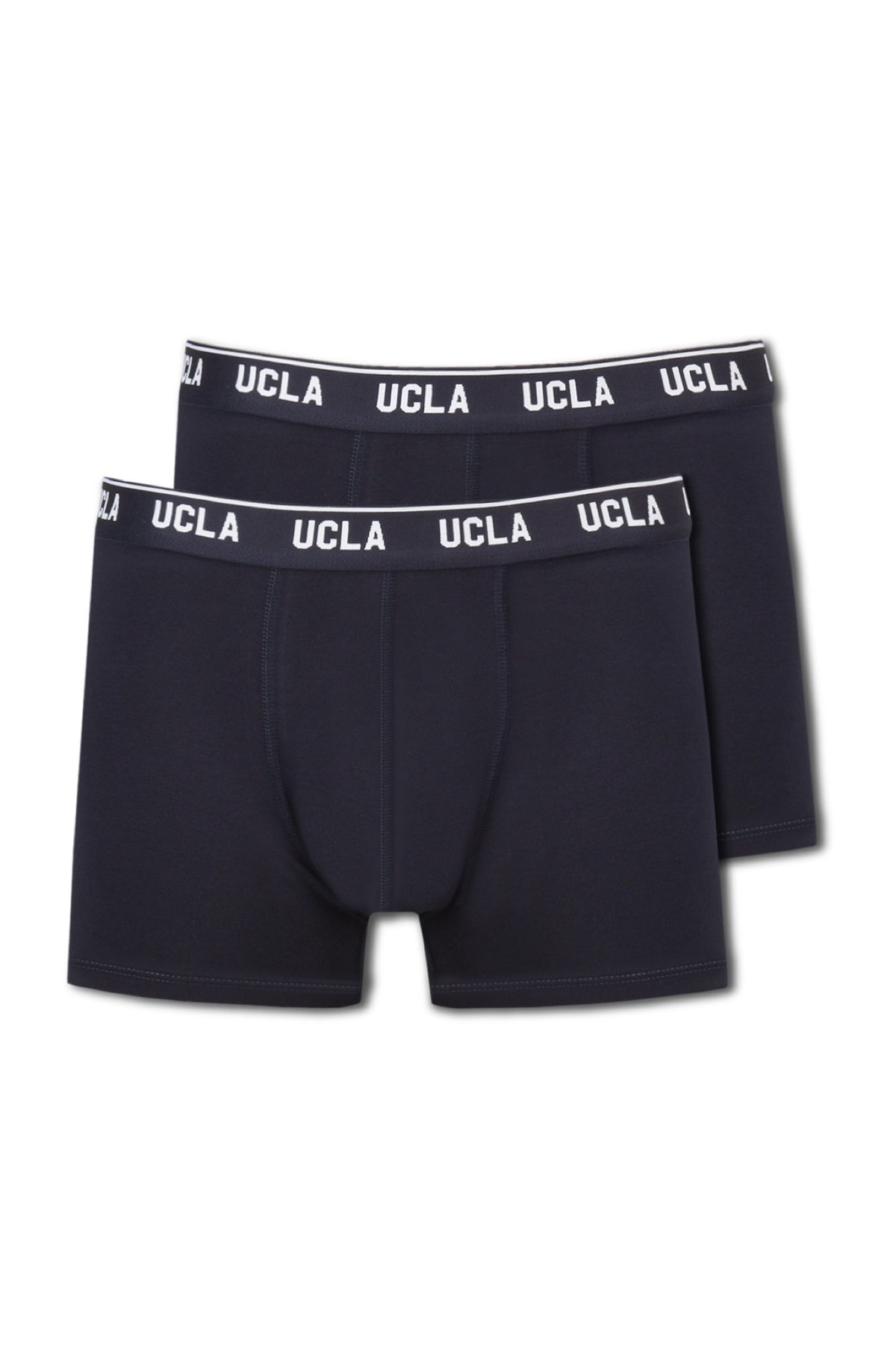 UCLA teget plavi muški donji veš bokserice s UCLA natpisom na pojasu