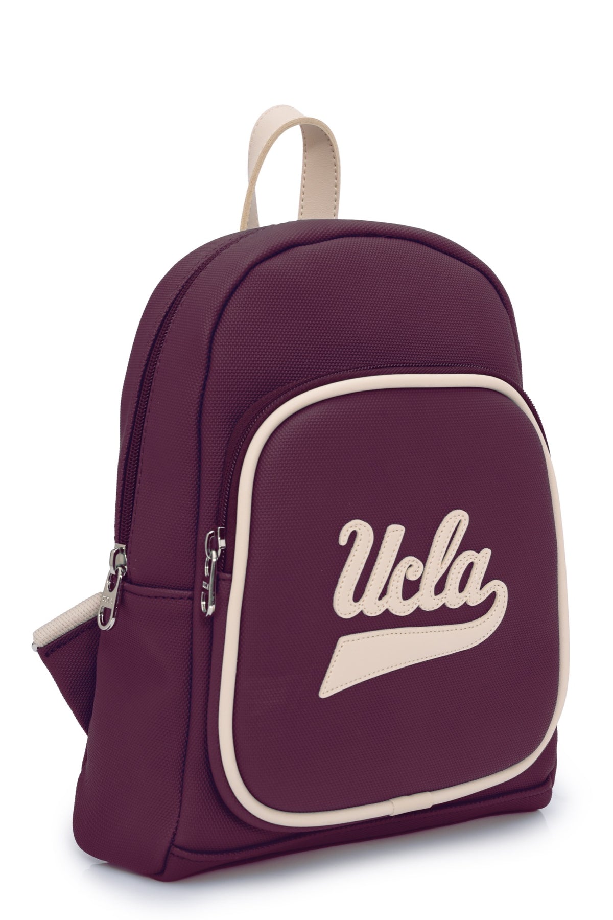 UCLA bordo ženska torba ruksak s krem UCLA natpisom