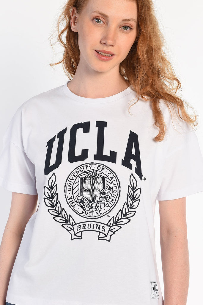 UCLA bijela ženska majica s velikim natpisom
