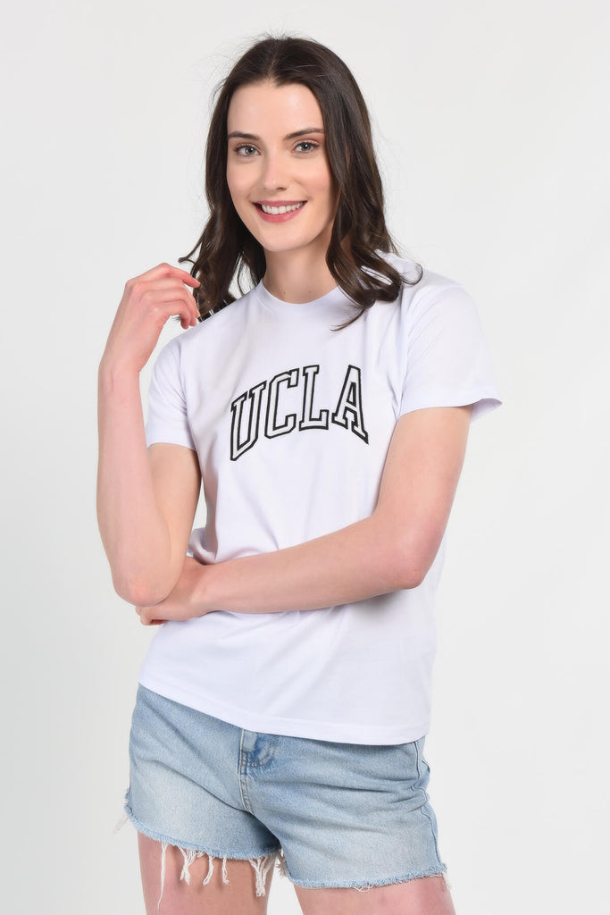 UCLA bijela ženska majica (10221-BRIGHT WHITE) 4