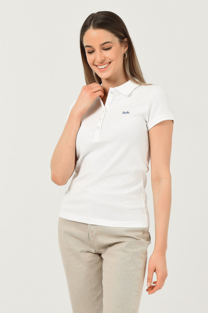 UCLA bijela ženska polo majica (10121-BRIGHT WHITE) 2