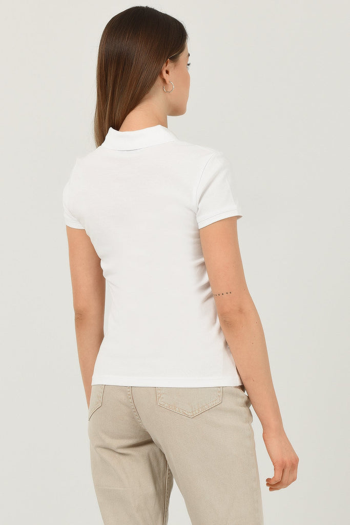 UCLA bijela ženska polo majica (10121-BRIGHT WHITE) 4