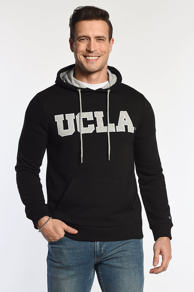 UCLA crna muška dukserica sa kapuljačom i džepom